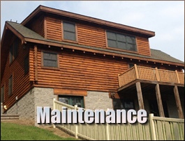  Baltic, Ohio Log Home Maintenance